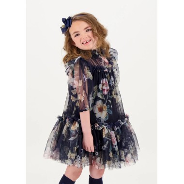 Abito tulle fiori Abito e Tuta