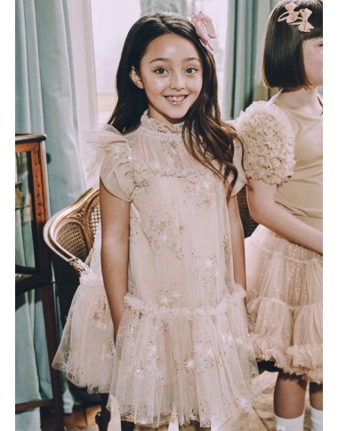 Abito tulle stelle e costellazioni Bimba