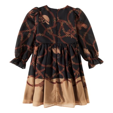 Abito chiffon pony Bimba 2/8 anni