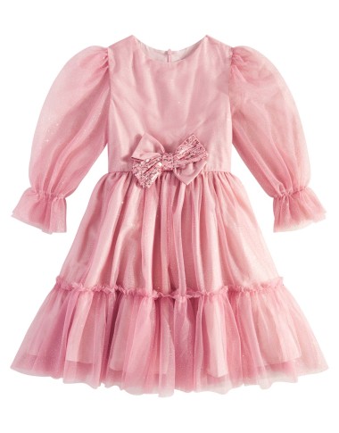 Dress in tulle glitter