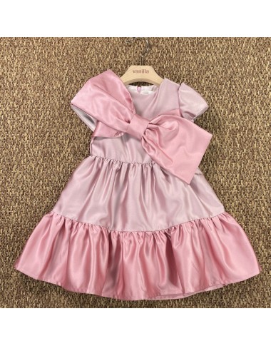 Dress in satin bow