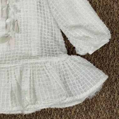 Abito operato fiori Bimba 2/8 anni