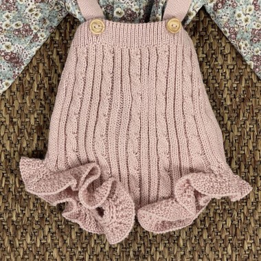 Completo camicia e salopette Neonata 0/36