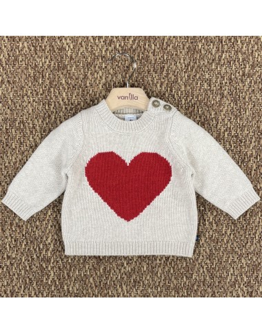 Maglioncino cuore lana Neonato 0/36