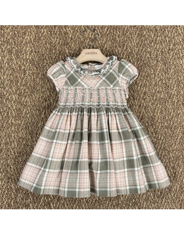 Abito punto smock e roselline Neonata 0/36