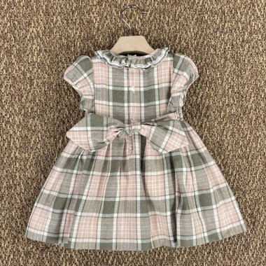 Abito punto smock e roselline Neonata 0/36