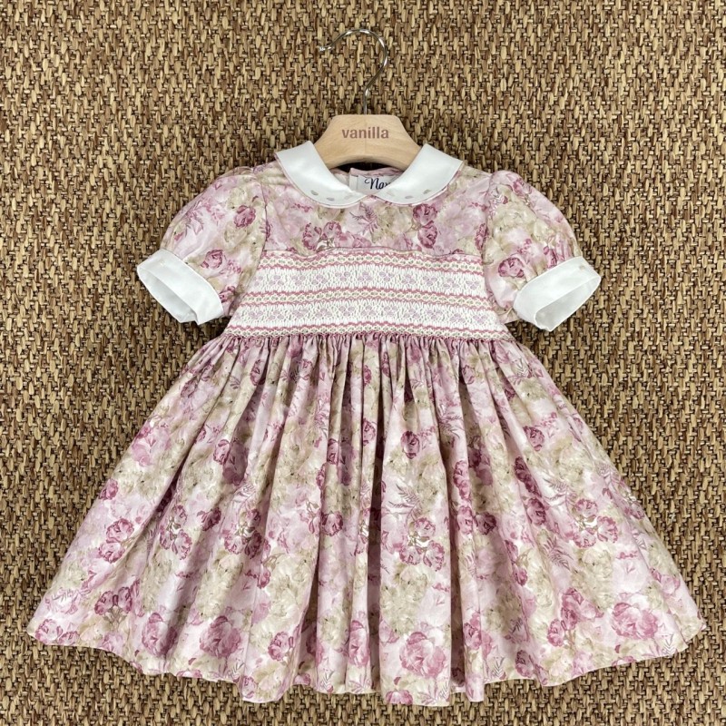 Abito punto smock Bimba 2/8 anni