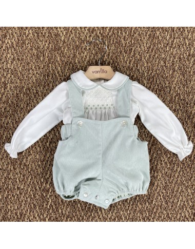Completo camicia e salopette Neonato 0/36
