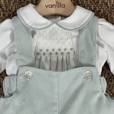 Completo camicia e salopette Neonato 0/36