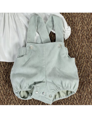 Completo camicia e salopette Neonato 0/36