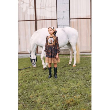 Abito chiffon pony Bimba 2/8 anni