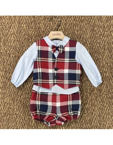 Complete vest and bermuda shirt