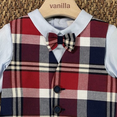 Completo camicia gilet e bermuda Neonato 0/36