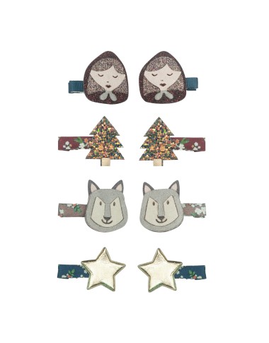 Set 4 mollette cappuccetto rosso Accessori