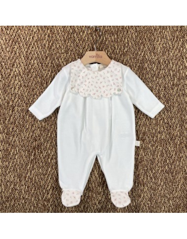 Tutina in ciniglia fiori Tutina