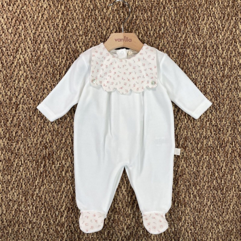 Tutina in ciniglia fiori Tutina