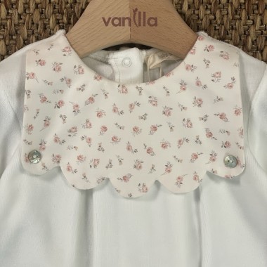 Tutina in ciniglia fiori Tutina