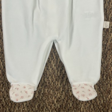 Tutina in ciniglia fiori Tutina