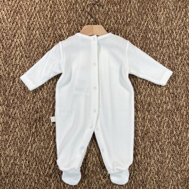 Tutina in ciniglia fiori Tutina