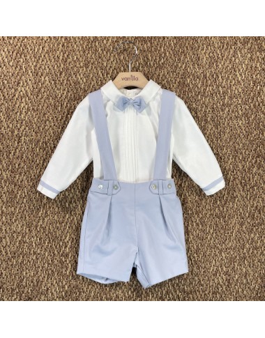 Completo camicia papillon e bermuda Neonato