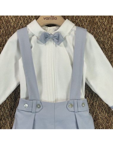 Completo camicia papillon e bermuda Neonato