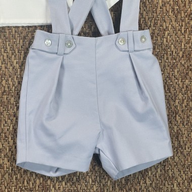 Completo camicia papillon e bermuda Neonato