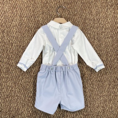 Completo camicia papillon e bermuda Neonato