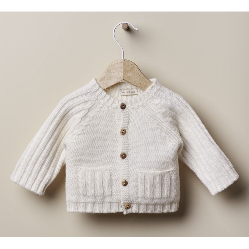 Cardigan lana primi mesi Neonata