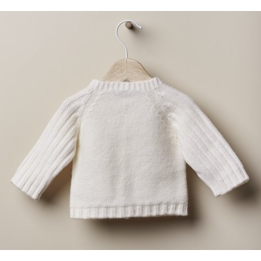 Cardigan lana primi mesi Neonata