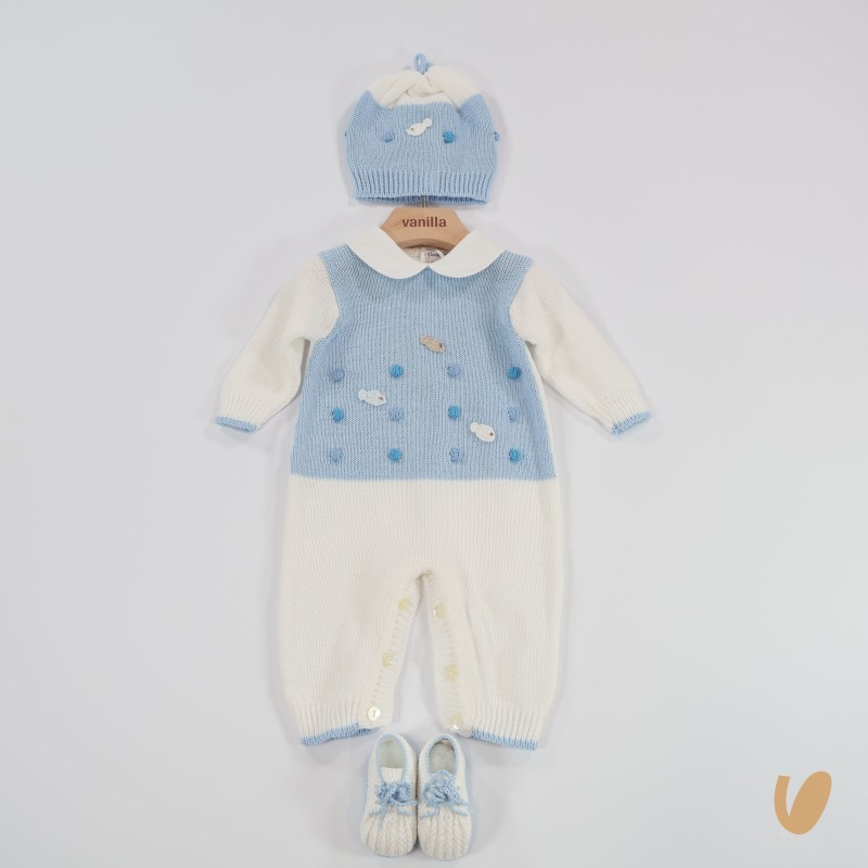 Completo nascita pesciolini in filo Set Nascita e Uscita Clinica