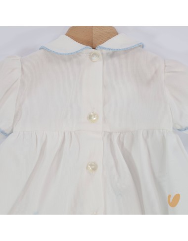 Pagliaccetto e scarpette ricamate a mano Set Nascita e Uscita Clinica