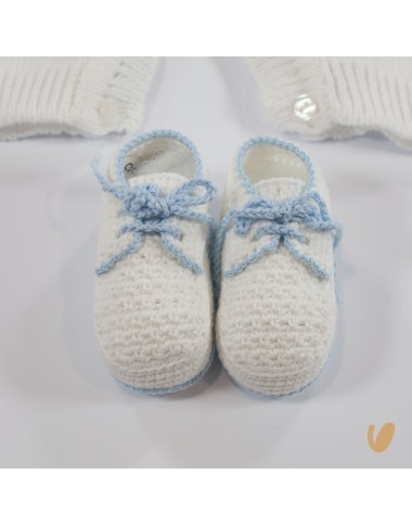 Completo nascita ricamato a mano in filo Set Nascita e Uscita Clinica