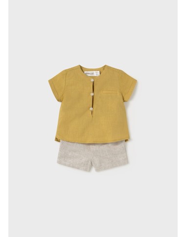 Completo camicia e bermuda Neonato 0/36