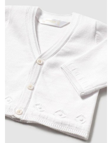 Cardian neck v tricot