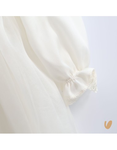 Hand embroidered silk organza dress