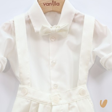 Completo in shantung Battesimo