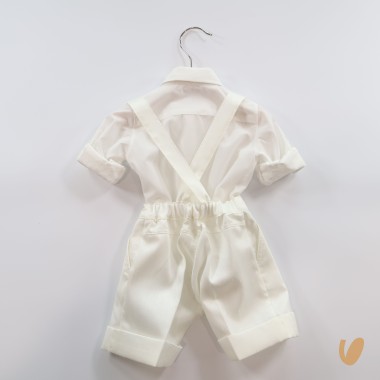 Completo in shantung Battesimo