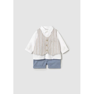 Completo Camicia con gilet e bermuda Completo e Pagliaccetto