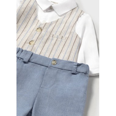 Completo Camicia con gilet e bermuda Completo e Pagliaccetto
