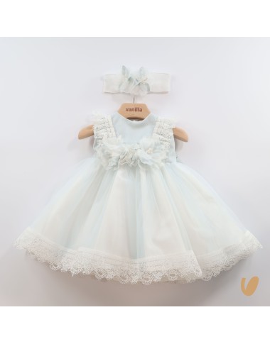 Abito tulle e fascia Battesimo