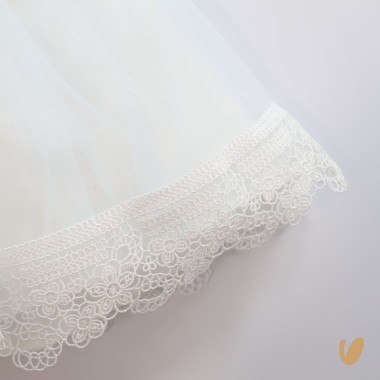 Abito tulle e fascia Battesimo