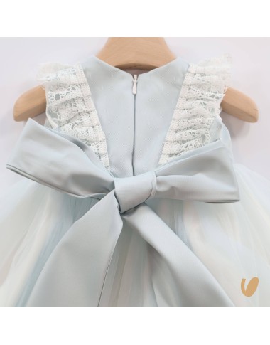 Abito tulle e fascia Battesimo