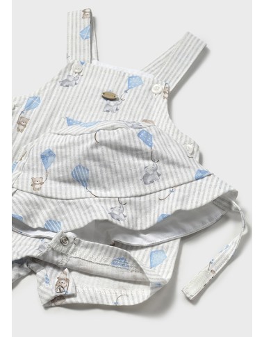 Salopette aqualoni and hat