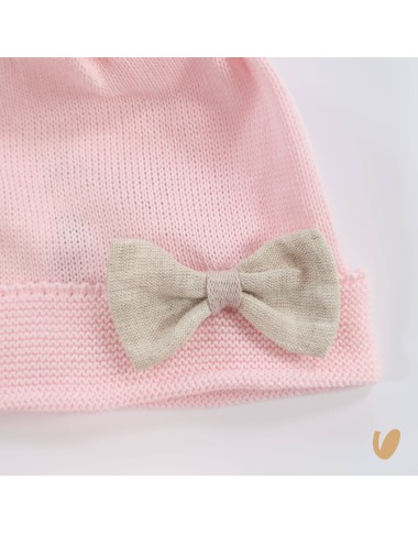 Shoes and hat linen bow