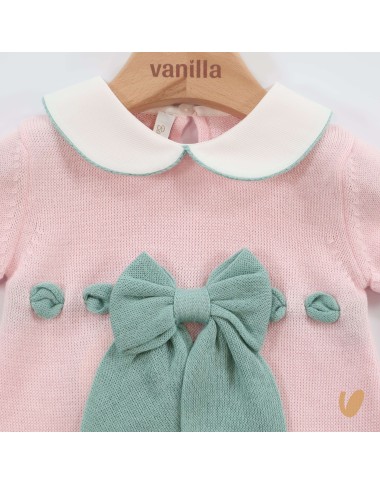 Pagliaccetto fiocco in filo do cotone Set Nascita e Uscita Clinica