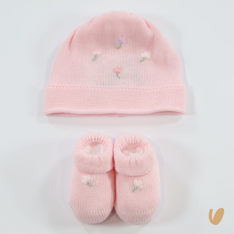 Scarpette e cappello tulipani filo Cappello e Guanti