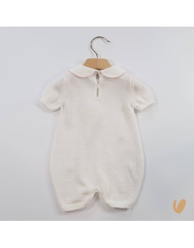 Pagliaccetto tulipani in filo di cotone Set Nascita e Uscita Clinica