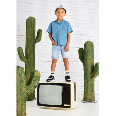 Bermuda soft denim jeans e Bermuda