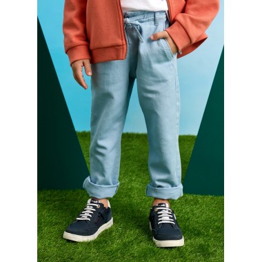 Pantalone lino delavè         Bimbo 2/8 anni