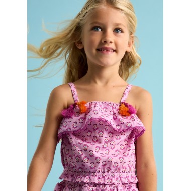 Top fiori Bimba 2/8 anni